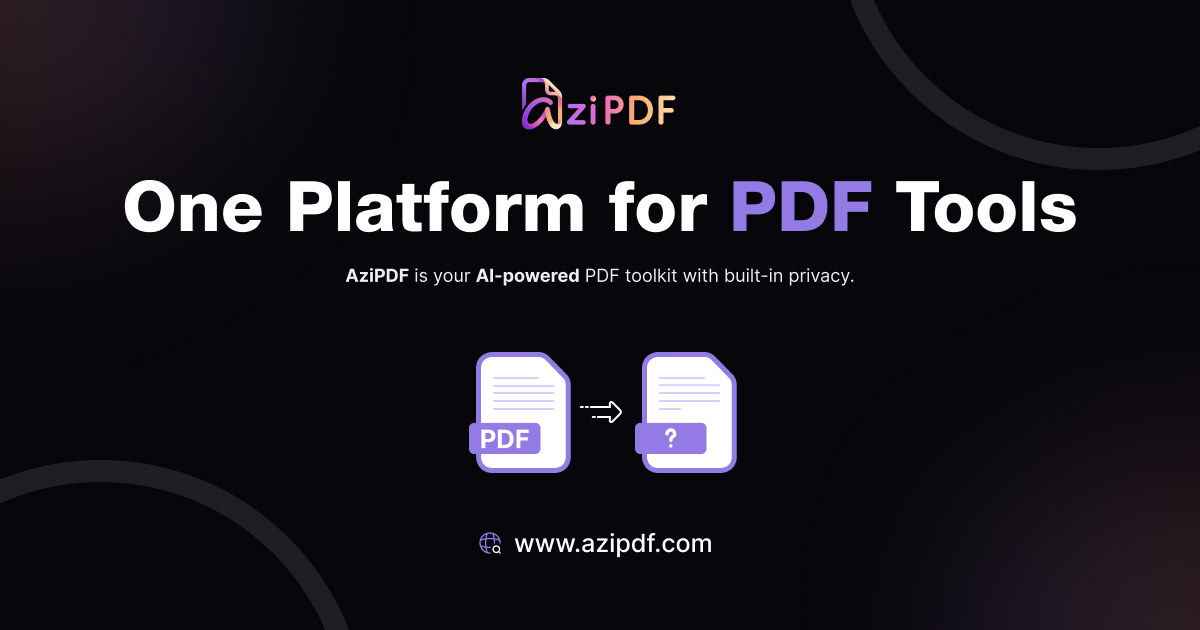 AziPDF – Your Ultimate Free PDF Toolkit | Merge, Split, Compress & More