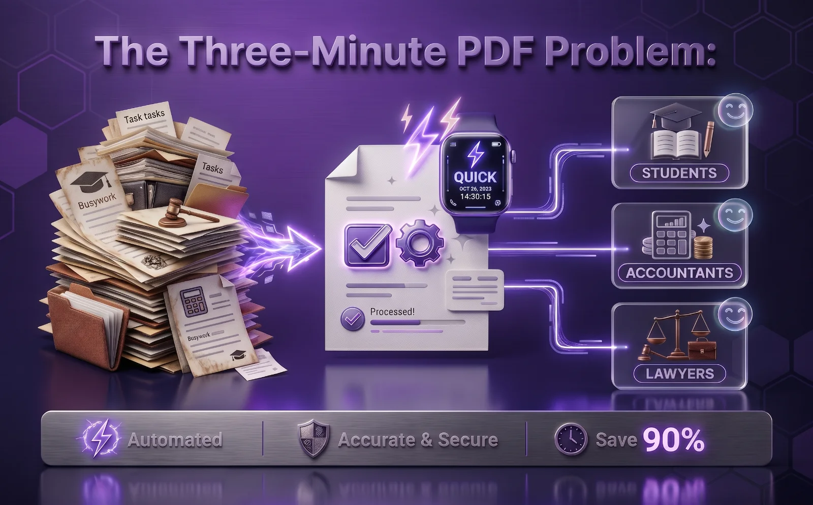 The Three-Minute PDF Problem: How Students, Accountants, and Lawyers Are Skipping the Busywork